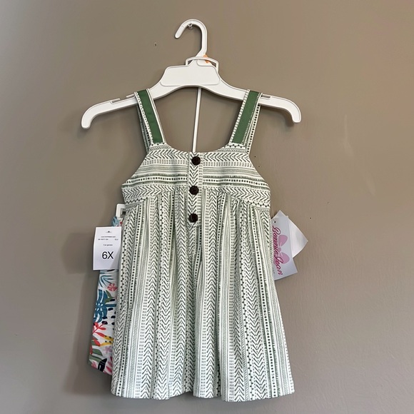 Bonnie Jean Toddler Girls Sleeveless Tropical Print Shorts Set - Picture 3 of 11